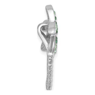 Sterling Silver Crystal Palm Tree Charm – view 3