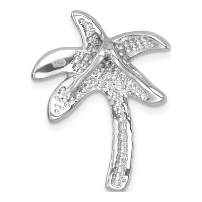 Sterling Silver Crystal Palm Tree Charm – view 4