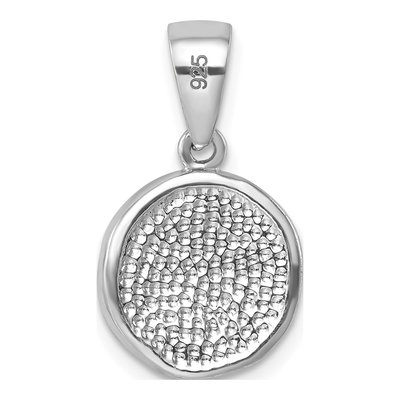 Sterling Silver Crystal Sand Dollar Pendant – view 4