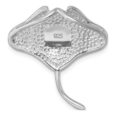 Sterling Silver Crystal Ray Pendant – view 4