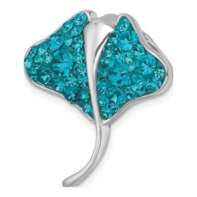 Sterling Silver Crystal Ray Pendant – view 5