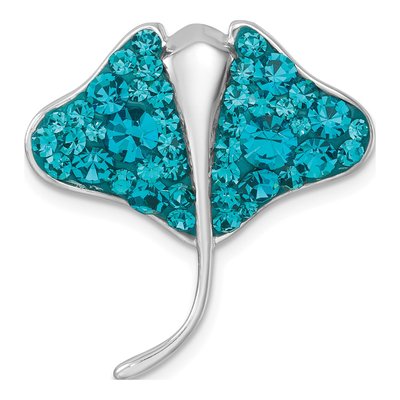 Sterling Silver Crystal Ray Pendant