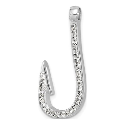 Sterling Silver Crystal Hook Pendant – view 5