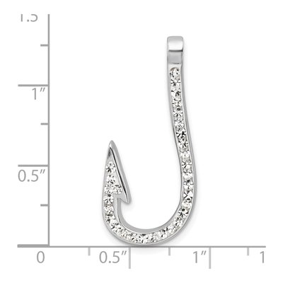 Sterling Silver Crystal Hook Pendant – view 6