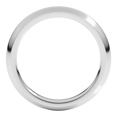Continuum Sterling Silver 3mm Comfort-Fit Half-Round Wedding Band – view 2