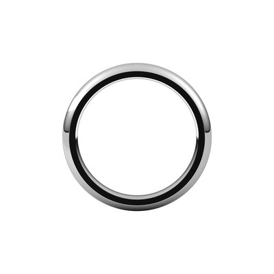 Continuum Sterling Silver 3mm Comfort-Fit Half-Round Wedding Band – view 3