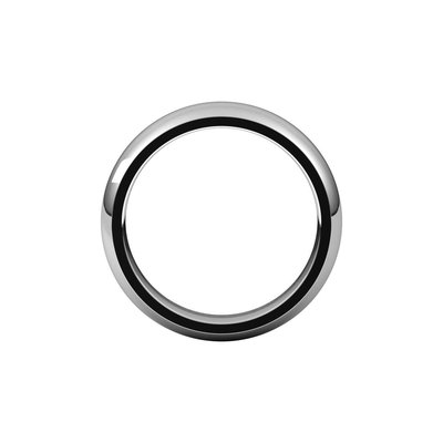 Continuum Sterling Silver 5mm Comfort-Fit Half-Round Wedding Band – view 3