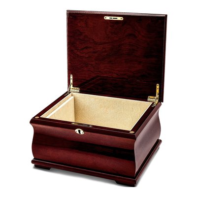 Poplar Veneer Locking Memorial Keepsake Box – view 3