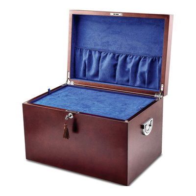 Cherry Poplar Veneer Locking Memorial Keepsake Box – view 2