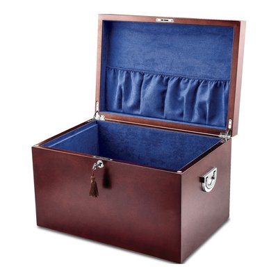 Cherry Poplar Veneer Locking Memorial Keepsake Box – view 3