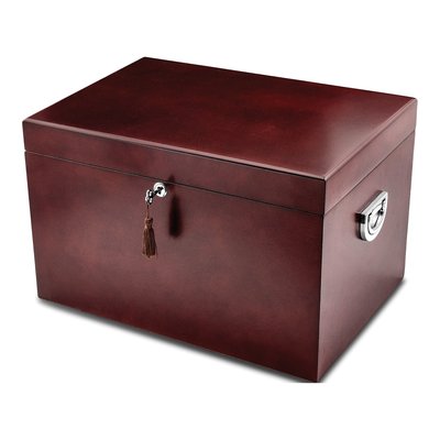 Cherry Poplar Veneer Locking Memorial Keepsake Box