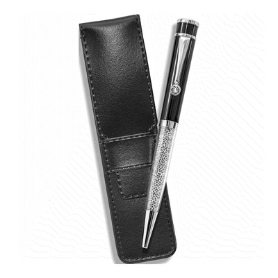 Black Crystal Ballpoint Pen & Pouch Set – view 2