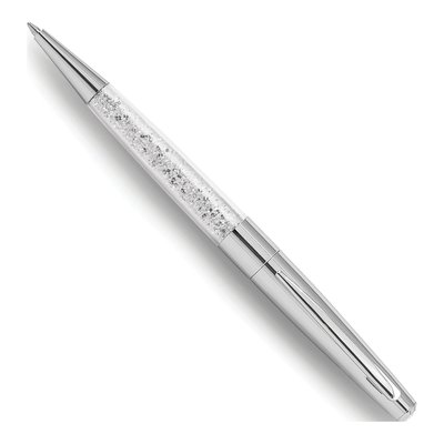 Silver-Tone Crystal Ballpoint Pen