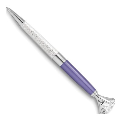 Purple Crystal Ballpoint Pen