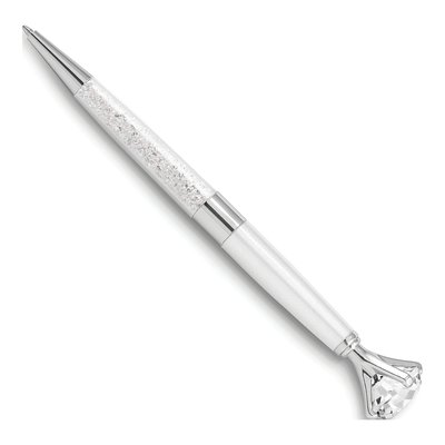 White Crystal Ballpoint Pen