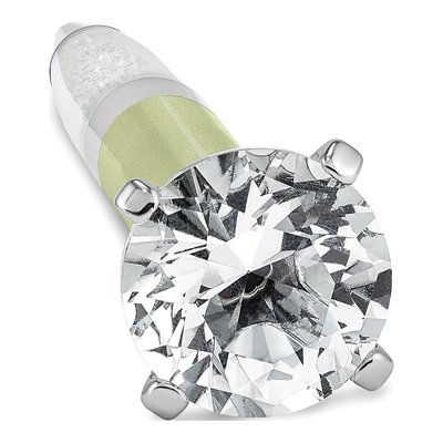 Light Green Crystal Filled Ballpoint Pen – view 2
