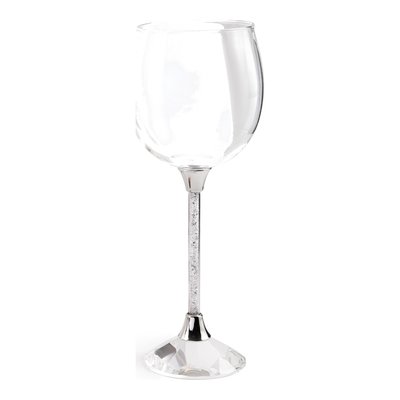 Set of 2 Crystal-Stem Wine Glasses – view 3
