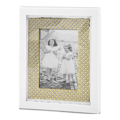 Crystal-Embellished Brass Photo Frame – view 2