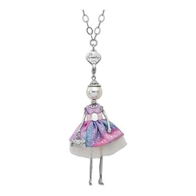 Le Amiche Silver-Tone Doll Charm Necklace, 31in