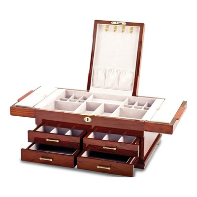 Luxury Giftware by Jere 4-Drawer Wood Jewelry Box – view 2