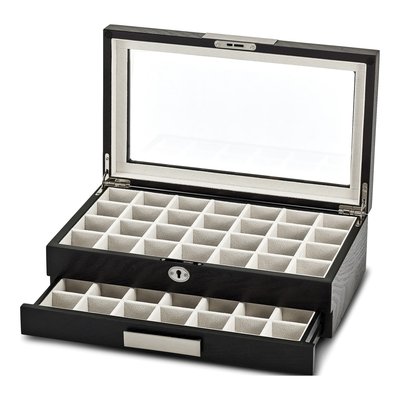 Locking Wood Earring & Cuff Link Box – view 2