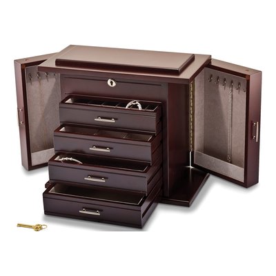 Mahogany Wooden Jewelry Box – view 2