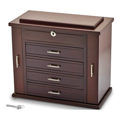Mahogany Wooden Jewelry Box