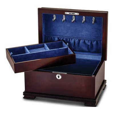 Locking Wooden Jewelry Chest – view 2