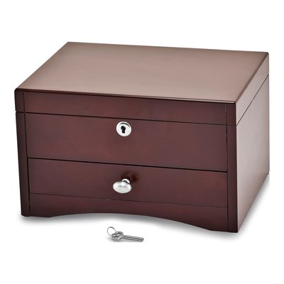 Locking Wooden Jewelry Chest – view 2