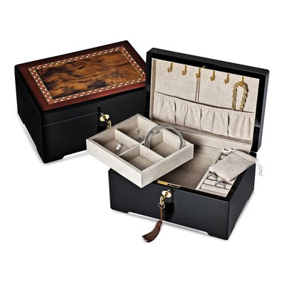 Locking Wooden Jewelry Box – view 3