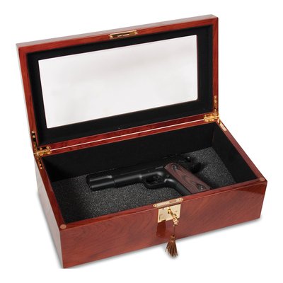 Rosewood Veneer Locking Jewelry & Watch Box – view 2