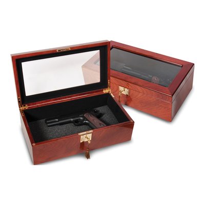 Rosewood Veneer Locking Jewelry & Watch Box – view 3