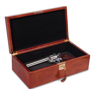 Burlwood Veneer Locking Jewelry & Watch Box – view 2
