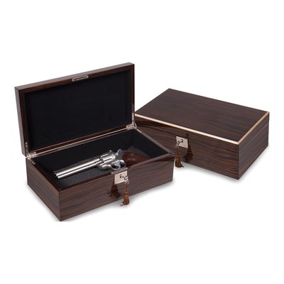 Ebony Veneer Locking Jewelry & Watch Box – view 3