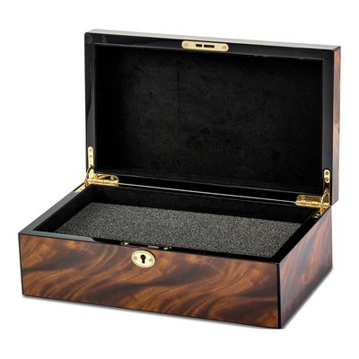 Tiger Wood Veneer Locking Collector Box – view 3