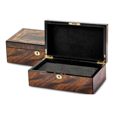 Tiger Wood Veneer Locking Collector Box – view 7