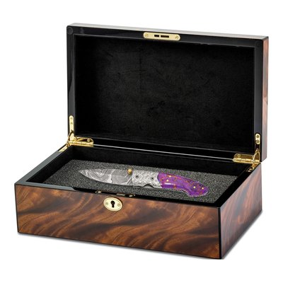 Tiger Wood Veneer Locking Collector Box – view 8