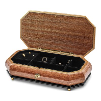 Bubinga Wood Musical Jewelry Box – view 3