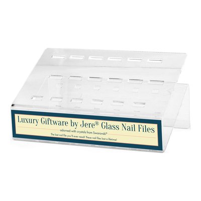 Acrylic Nail File Display Stand - Holds 18 Files