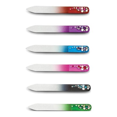 Set of 12 Crystal Design Glass Nail Files – view 3