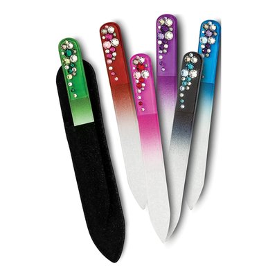 Set of 12 Crystal Design Glass Nail Files – view 4