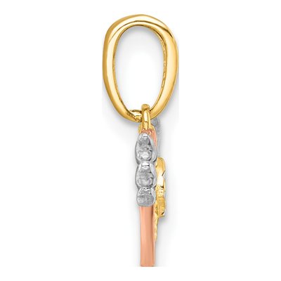 14K Yellow Gold Heart Pendant – view 3
