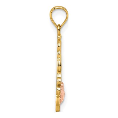 14K Yellow Gold Grandma Oval Pendant – view 3