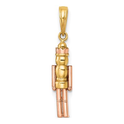 14K Yellow Gold Nut Cracker Pendant – view 4