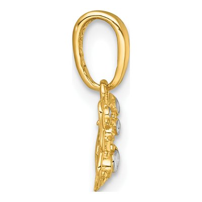 14K Yellow Gold Butterfly Charm – view 3