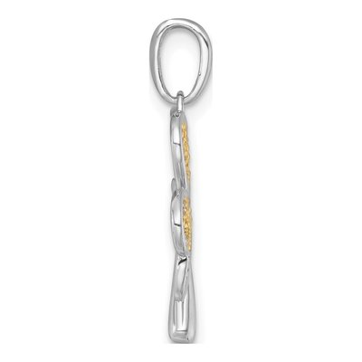 14K Yellow Gold Three-Leaf Clover Charm – view 3