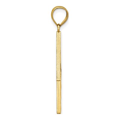 14K Yellow Gold Lightning Bolt Pendant – view 3
