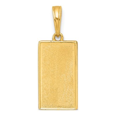 14K Yellow Gold Blue Enamel Moon Cycle Charm – view 4
