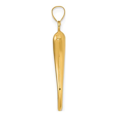 14K Yellow Gold Horn Pendant – view 3