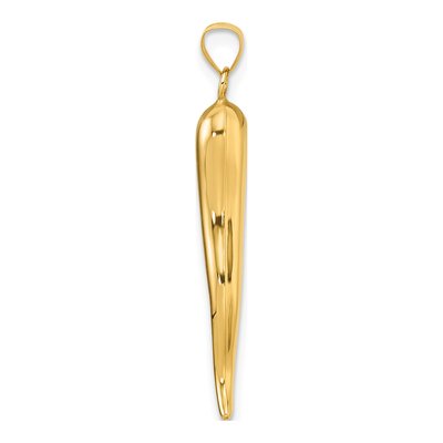 14K Yellow Gold Horn Pendant – view 3